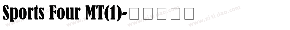 Sports Four MT(1)字体转换